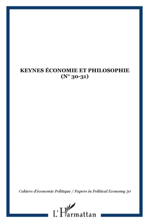 Keynes économie et philosophie (n° 30-31)