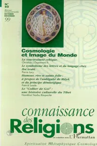 COSMOLOGIE ET IMAGE DU MONDE_cover