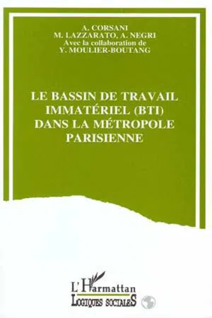 Le bassin de travail immatériel (BTI) dans la métropole parisienne