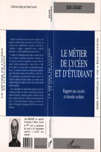 Le métier de lycéen et d'étudiant_cover