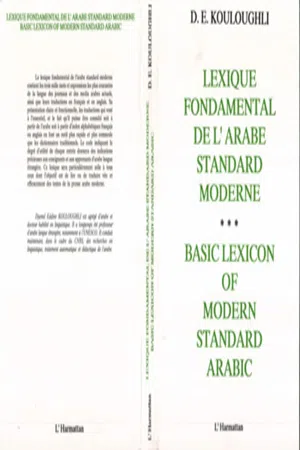 Lexique fondamental de l'Arabe standard moderne