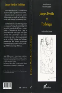 JACQUES DERRIDA ET L'ESTHETIQUE_cover