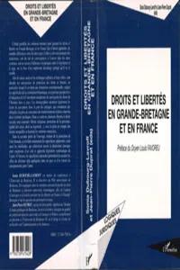 DROITS ET LIBERTES EN GRANDE BRETAGNE ET EN FRANCE_cover