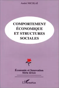 COMPORTEMENTS ÉCONOMIQUES ET STRUCTURES SOCIALES_cover