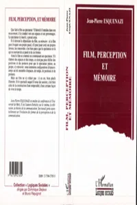 Film, perception et mémoire_cover