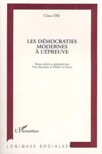 Les démocraties modernes à l'épreuve_cover