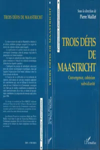 Trois défis de Maastricht : convergence, cohésion et subsidiarité_cover