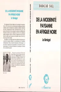 De la modernité paysanne en Afrique noire_cover