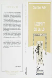 L'esprit de la loi_cover