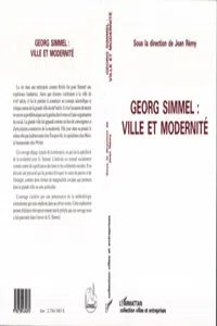 Georg Simmel : ville et modernité_cover