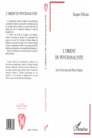 L'orient du psychanalyste