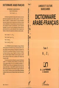 Dictionnaire Arabe-Français_cover