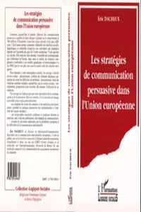 Les stratégies de communication persuasive dans l'Union Européenne_cover