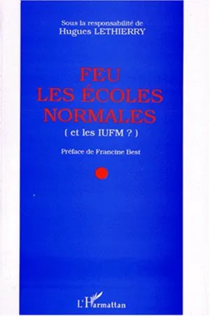 Feu les écoles normales (et les IUFM ?)