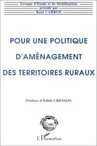 Pour une politique d'aménagement des territoires ruraux_cover