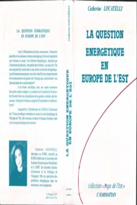 La question énergétique en Europe de l'Est_cover