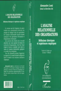 L'ANALYSE RELATIONNELLE DES ORGANISATIONS_cover