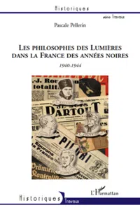 Les philosophes des Lumières dans la France des années noires_cover