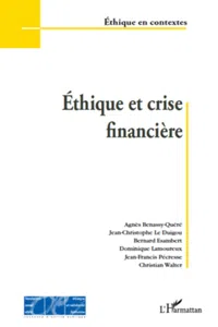 Ethique et crise financière_cover