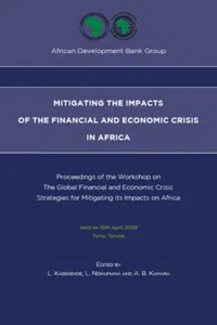 Mitigating the impacts of the financial and economic crisis in Africa_cover