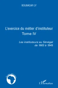 L'exercice du métier d'instituteur_cover