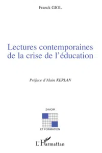 Lectures contemporaines de la crise de l'éducation_cover