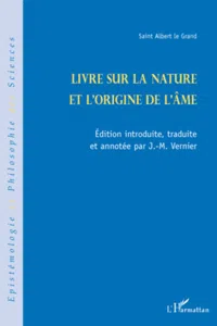 Livre sur la nature et l'origine de l'âme_cover