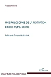 Une philosophie de la motivation_cover