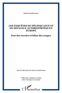 Les enquêtes de délinquance et de déviance autoreportées en Europe_cover