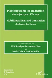 Plurilinguisme et traduction des enjeux pour l'Europe_cover