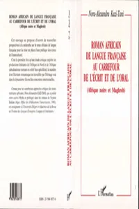 Roman africain de langue française au carrefour de l'écrit et de l'oral_cover