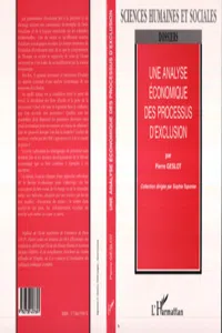 UNE ANALYSE ÉCONOMIQUE DES PROCESSUS D'EXCLUSION_cover