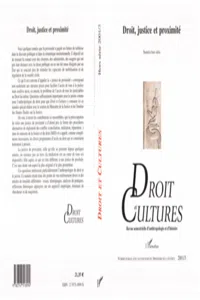 DROIT, JUSTICE ET PROXIMITÉ_cover