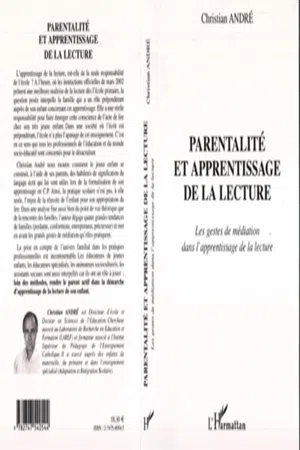 PARENTALITE ET APPRENTISSAGE DE LA LECTURE