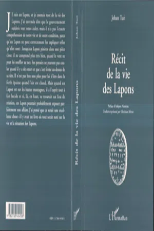 Récit de la vie des Lapons