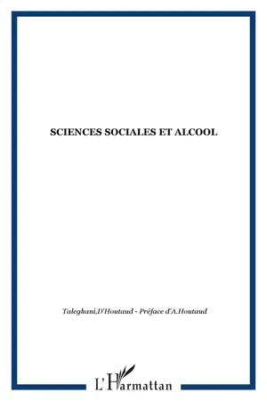 Sciences sociales et alcool