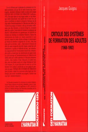 Critique des systèmes de formation des adultes (1968-1992)