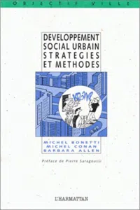 Développement social urbain stratégies et méthodes_cover