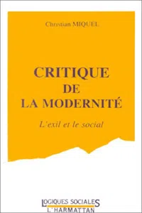 Critique de la modernité_cover