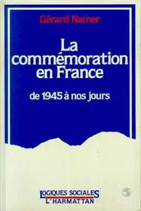 La commémoration en France, de 1945 à nos jours_cover