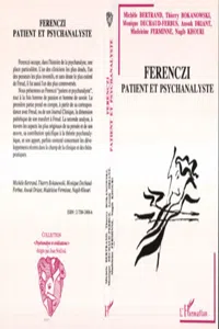 Ferenczi patient et psychanalyste_cover