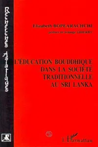 L'éducation bouddhique dans la société traditionnelle au Sri Lanka_cover