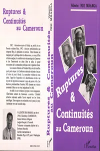 Ruptures et continuités au Cameroun_cover