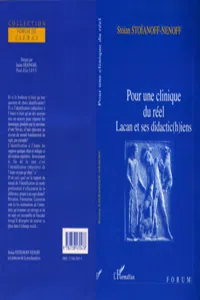 Pour une Clinique du Réel_cover