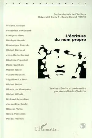 L'écriture du nom propre