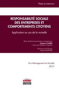 Responsabilité sociale des entreprises et comportements citoyens_cover