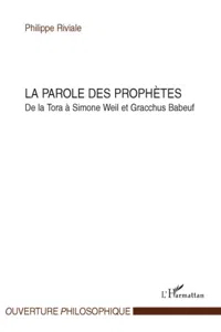 La parole des prophètes_cover