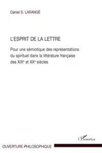 L'Esprit de la Lettre_cover