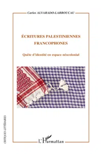 Ecritures palestiniennes francophones_cover