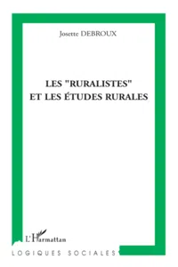 Les"ruralistes" et les études rurales_cover